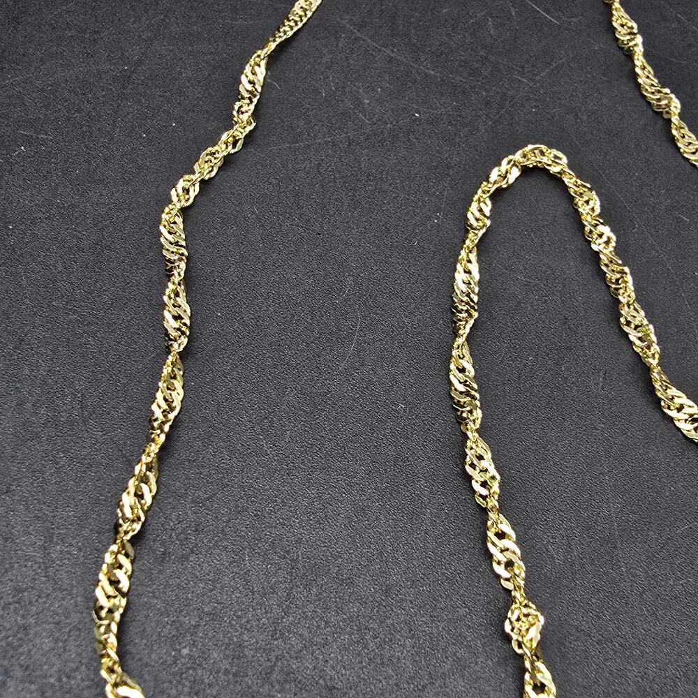Silver Reflections Gold Plated Chain 24 Inch NWT - Picture 3 of 6